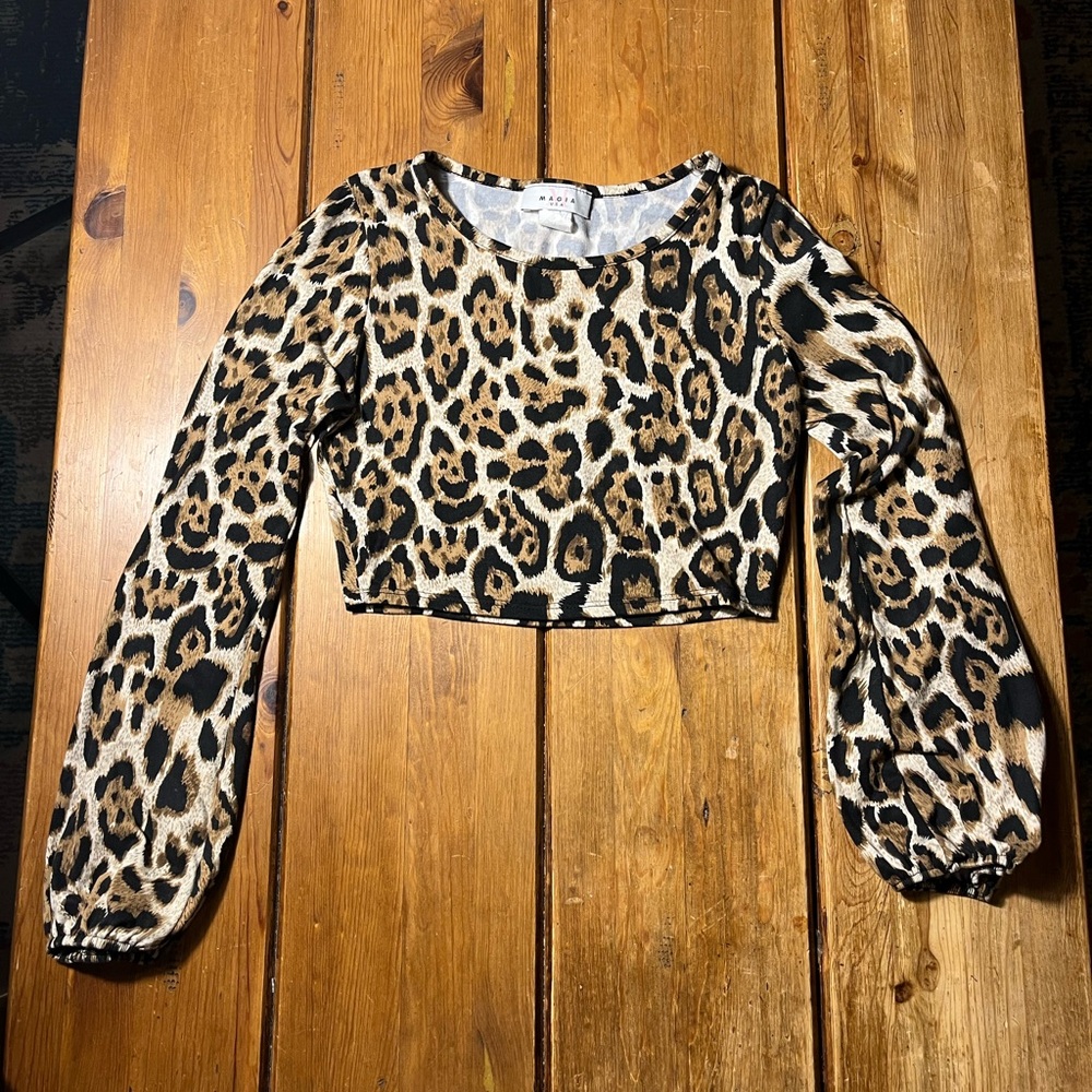 Leopard Print Crop Top